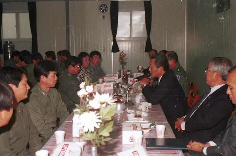 고건 서울시장, 예비군 훈련장 시찰