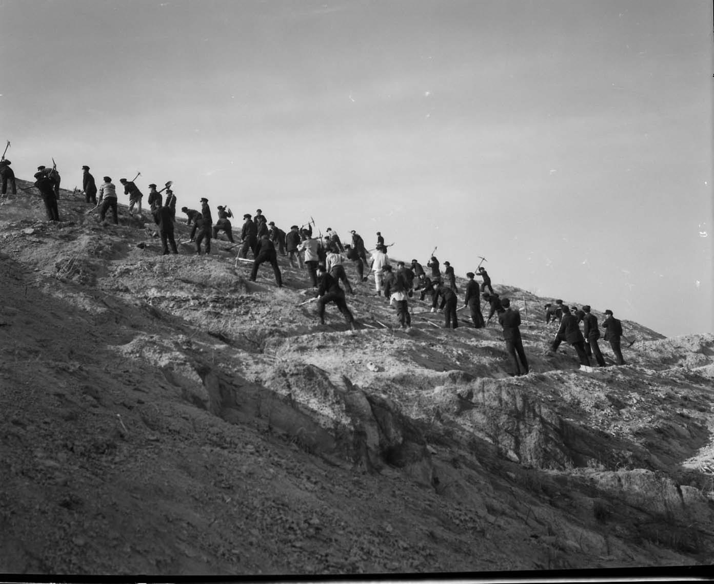 1963년 사방공사 현장 전경